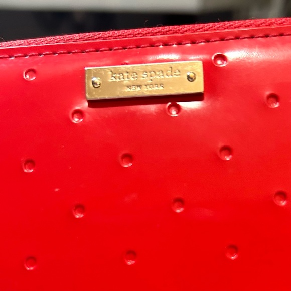 Kate Spade Embossed Patent Leather Zip Around Wallet - Picture 14 of 14